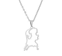 For Netherlands Map Flag Pendant Necklace,World Map Ethnic Flag Symbol Necklace for Men Women,Stainless Steel Clavicle Chain,Patriotic Charm Jewelry,Adjustable Chain Accessories Gifts (Model 4)