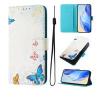 For Nothing Phone 2A - Funda de piel de primera calidad pintada con función atril y ranuras para tarjetas, compatible con Nothing Phone 2A, mariposa