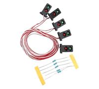 For OO HO calibre 20Mm señales enanas verdes/rojas 2 aspectos LED modelo vías de tren señales 5 uds for mejora del ferroviario