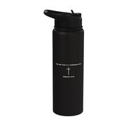 For Our God Is A Consuming Fire - Hebreo 12:29 Versículo de la Biblia Stainless Steel Insulated Water Bottle