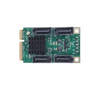 For PCIE to Card PCI Express to 4 Port SATA3.0 6Gb Expansion Card Riser Converter for SSD HDD SATA3