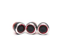 For Peugeot 206 207 2006-2011 Air Conditioning AC Knobs Switch Heat Control Buttons Car Mouldings Cover Trim Interior 3 Pieces Set Marco Panel Control Aire Acondicionado Automóvil