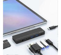 (For Pro 8 X A) Microsoft Surface Pro 8 7 6 5 4 5-in-1/6-in-1 USB Hub Docking Station with 4K HDMI, USB 3.0, and Memory Card Reader
