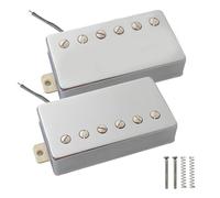 For Pro for LP for Vintage for Aln-ico Juego de 5 pastillas Humbucker de mástil y puente cubiertas 7.6/8.8K for guitarra eléctrica estilo LP(Chrome set)