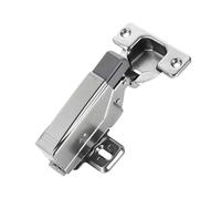 For puertas Acabado en níquel Ajuste automático Amortiguador Brazo recto Bisagra de superposición completa Bisagra amortiguadora(Straight Arm)