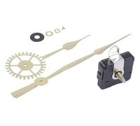 For Quartz Clock Movement Replacement with 200mm Hour Hand for DIY Wall Clocks, 56x56x16mm Mechanism for 50-60cm Dials, High Torque Silent Operation(Gold 1)