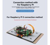 For Raspberry Pi 7 Inch 1024x600 Display IPS Capacitive Touch Screen with Case for Raspberry Pi 5