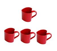 For Red Valentine's Breakfast Tumbler Beber Valentine Heart Cups Oficina Cerámica Forma Drinkware Taza de té con regalos Bebida caliente Festival Leche Hogar Agua Valentines Iced Utensilios de cocina
