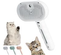 For Renu Dog Brush, 3-In-1 Self-Cleaning Grooming Brushes, Freshfur Shower Brush +bathing Solution for Dogs Cats, One-Button Hair Removal, Tangle-Free (White)