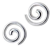 for S925 Men and Women Line Spiral Han Suyin Couple Earrings One Pair