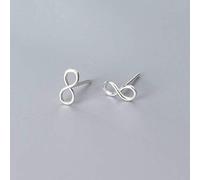 for S925 Women Korean Fashion Art 8 Words Infinity Earrings