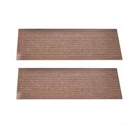 For Safety First - 2 peldaños antideslizantes para escaleras, lavables y personalizables para una base segura (beige)