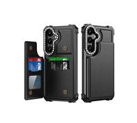 (For Samsung Galaxy S24+ 5G, Black) Diamond Horizontal Card Bag Leather Phone Case