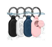 For Samsung Galaxy Smart Tag 2 Case, 4pcs Silicone Waterproof Full Protective Case for Galaxy Smarttag 2 with Key Ring, for Keys Pets Luggage
