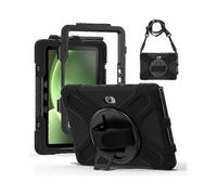 For Samsung Galaxy Tab Active5 Pro X350 X356B Active Pro T540 T545 T547 Active4 Pro T630 T636 Kickstand Case Cover with Shoulder Strap Black