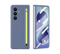 For Samsung Galaxy Z Fold 8 Funda antigolpes para teléfono con soporte para lápiz S y soporte oculto, protector de pantalla antigoteo con lápiz capacitivo integrado Cover for Z Fold 8 (Blue-Green)