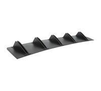 For Seat For Leon Cupra MK3 5F 2pcs Double Layer Car Rear Bumper Lip Rear Shark Chassis Curved Bumper Lip Diffuser HBGURM(Black)