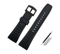 For Seiko for VELATURA for SRH 006 for 013 for SPC007J1 for SNAE17 26mm correa deportiva de silicona negra 26mm correa de reloj de goma for hombre accesorios (Color : Black black, Size : 26mm)