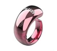 For Smart For Ring for Zikr Prayer con contador digital, ajustable para Tasbih para anillo, IP68 impermeable, 5 recordatorios diarios, pantalla LED, carga inalámbrica, 40 mAh, uno (rosa)