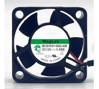 For Sunon MC30101V1-000U-A99 3010 3CM 12V 0.58W 2-Wire 2P Fan for Medical Device&Network Equipment