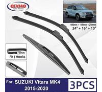 For Suzuki Vitara Mk4 2015-2020 Car Front Rear Wiper Blades Soft Rubber Windscreen Wipers Auto Windshield