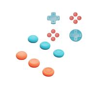 For Switch2 Joystick Cap+D-Pad Button Cap Set for 2 D-PAD Color Button Cap, & Orange Red