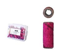 For taladro de uñas, Mini lima banda arena, pulido, limpieza cutículas, sin broca mandril acero inoxidable(Rosered 240(100PCS))