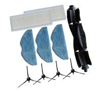 For Tapo RVA300 572029795RV10 RV10 Plus RV30 RV30 Plus Kit de repuesto for robot aspirador: cepillo principal, filtro HEPA, paño de fregona, cepillos laterales, accesorios(A)