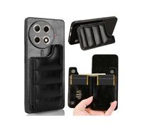 (For Tecno Camon 30S / Camon 30S Pro, Black) Cow Pattern Sewing Card Bag Phone Case
