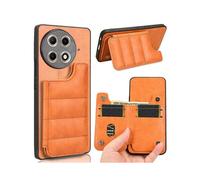 (For Tecno Camon 30S / Camon 30S Pro, Orange) Cow Pattern Sewing Card Bag Phone Case