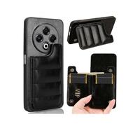 (For Tecno Spark 30 4G, Black) Cow Pattern Sewing Card Bag Phone Case