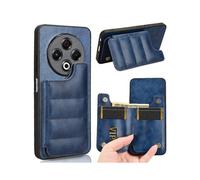 (For Tecno Spark 30 4G, Blue) Cow Pattern Sewing Card Bag Phone Case