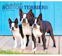 For the Love of Boston Terriers 2027 14 X 24 Inch (Hanging) Monthly Deluxe Wall Calendar Foil Stamped Cover Plastic-Free