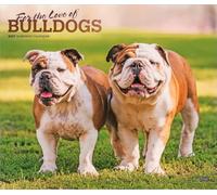 For the Love of Bulldogs 2027 14 X 24 Inch (Hanging) Monthly Deluxe Wall Calendar Foil Stamped Cover Plastic-Free