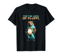 For The Love of Fluff I Anthro Bear Character Artwork Camiseta