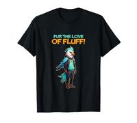 For The Love of Fluff I Anthro Bird Character Artwork Camiseta