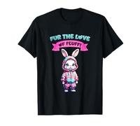 For The Love of Fluff I Anthro Rabbit Character Artwork Camiseta