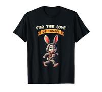 For The Love of Fluff I Anthro Rabbit Character Artwork Camiseta