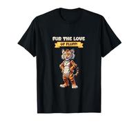 For The Love of Fluff I Anthro Tiger Character Artwork Camiseta