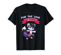 For The Love of Fluff I Anthro Wolf Character Artwork Camiseta