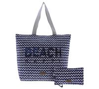 For Time Sol, Bolso Capazo de Playa para Mujer, Azul