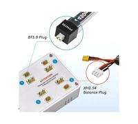 For Toothstor'S 2S Drone Battery Charger Supports BT3.0 and XH2.54. 4 Port 2S Balance Charger with Storage Mode