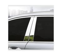 For Toyota For Prius 30 XW30 2010~2015 Pillar Stickers B C Column Posts Car Window Trim Cover(Plata)