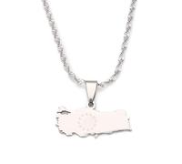 For Turkish Stainless Steel Pendant Necklaces Jewelry Gold Color Items for Bridal Women Man Party Gifts Earrings Sets Round Ball Jewelry (Model 12)