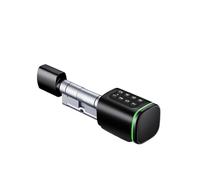 For Tuya Smart Digital Door Lock Mortise DeadBolt with 2 Ways Adjustable Cylinder Length Fingerprint Password APP Key IC Card Unlock(35 and 35)