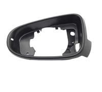 For VW for Golf 6 MK6 for Touran for Bora 2009-2015 Car Rearview Mirror Cap, Side Mirror Housing Frame Cover Glass Holder Exterior Mirror Support Frame(BLACK Left)