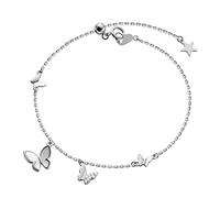for Women 925 with Butterfly, Zircon,Gifts for Her Women Girls Best Friend Birthday-Chain 20 cm Send Off Relatives, Mothers, Wives, Best Friends