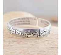 For Women, 999 National Full of Female Models Six-Word Mantra Heart Bracelets Antique Chinese Clothing Accessories Jewelry