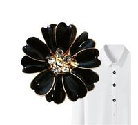 For Women Flower Shaped Decoration For Sewing Jeans Dress Fabric Blouse para manualidades, bodas(Black)