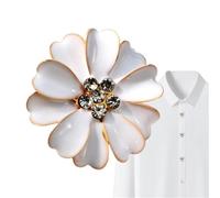 For Women Flower Shaped Decoration For Sewing Jeans Dress Fabric Blouse para manualidades, bodas(White)